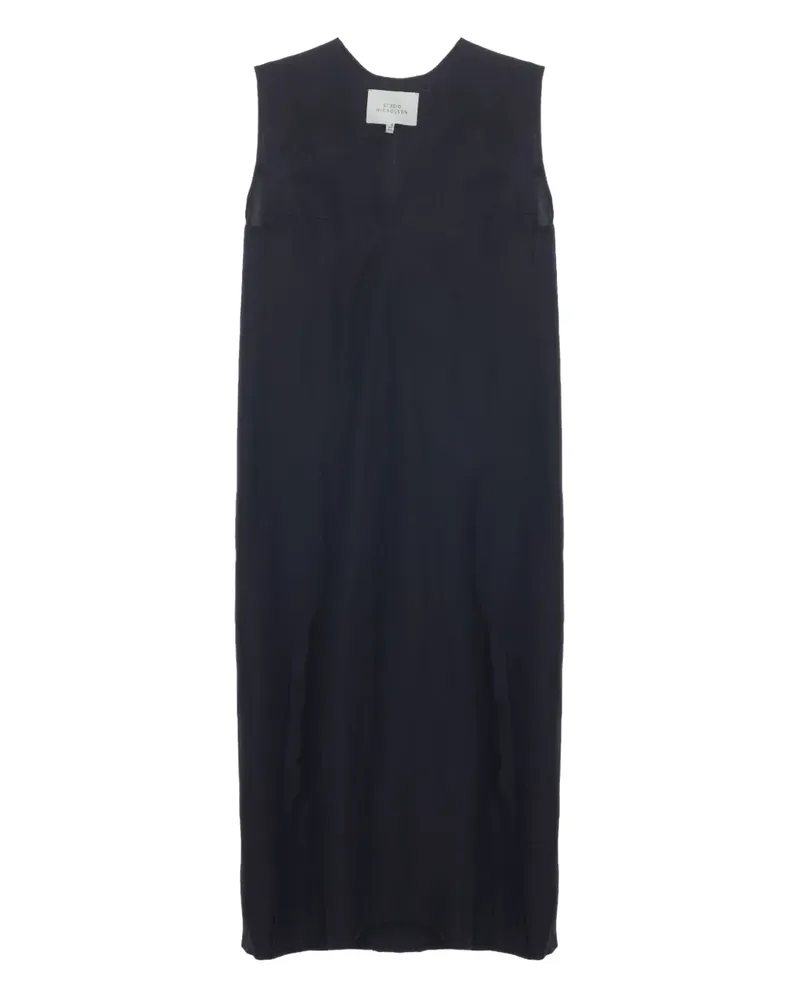 Studio Nicholson Asymmetrisches Midikleid - Blau Blau