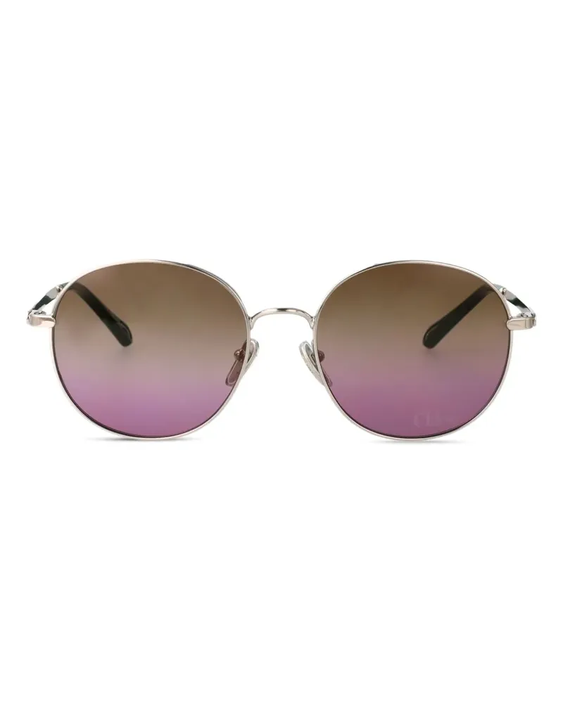 Chloé Sonnenbrille mit rundem Gestell - Silber Silber