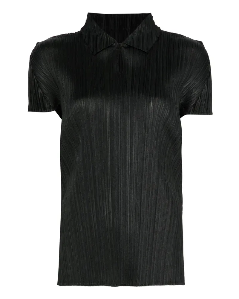 Issey Miyake August Poloshirt - Schwarz Schwarz