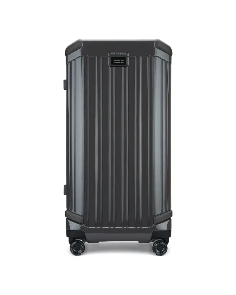 Piquadro Hardside four-wheel ridged luggage - Grau Grau