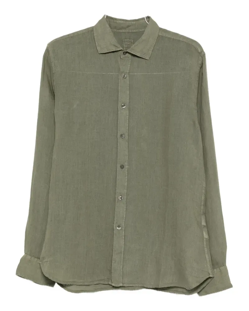120% Lino buttoned shirt - Grün Grün