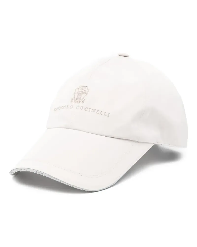 Brunello Cucinelli Baseballkappe mit Stickerei - Nude Nude