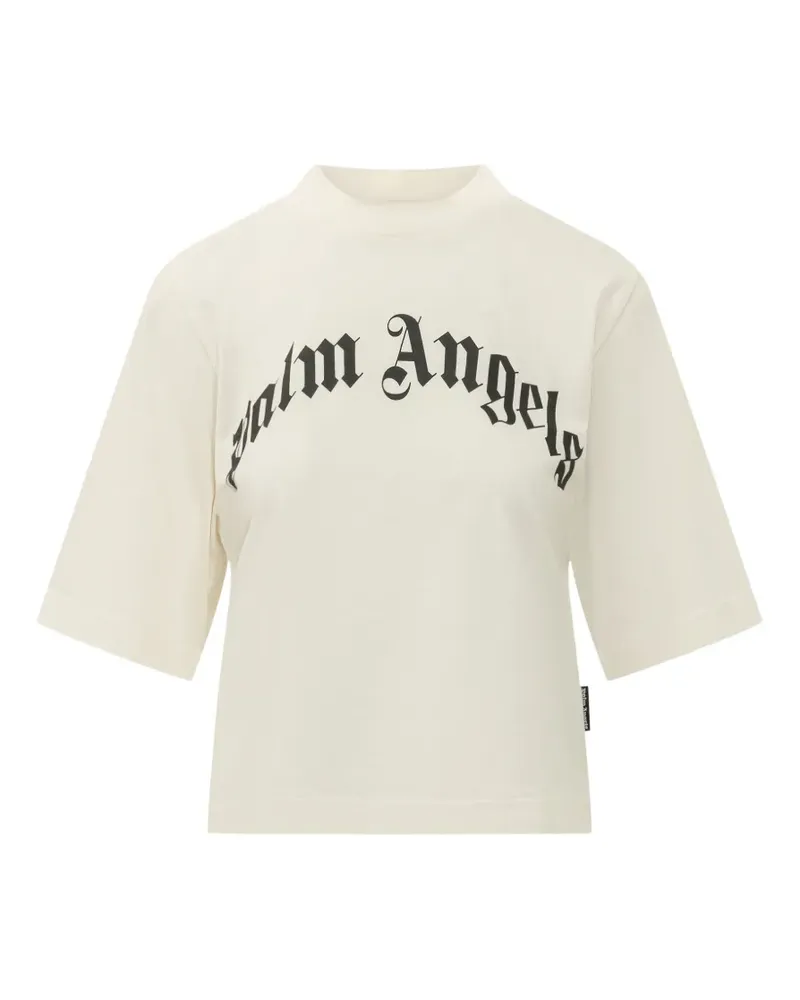 Palm Angels curved logo boxy T-shirt - Nude Nude