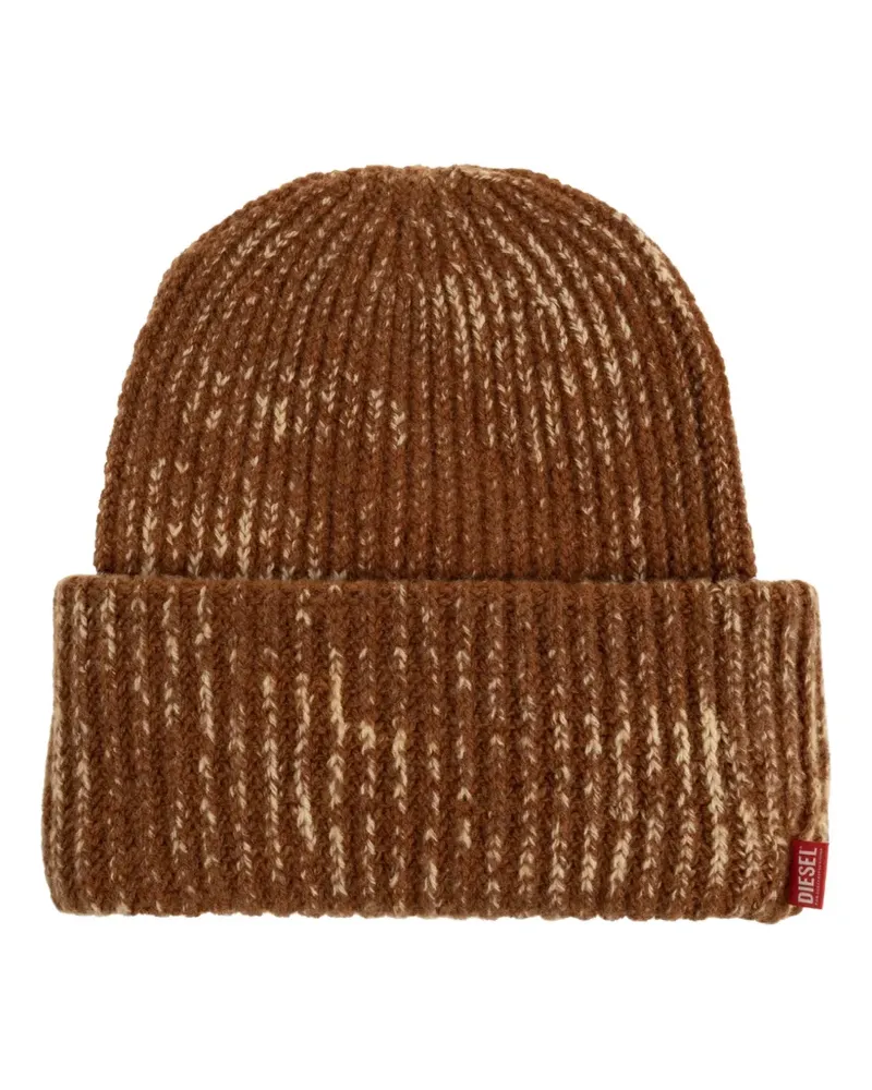 Diesel Gerippte K-Avet Beanie - Braun Braun