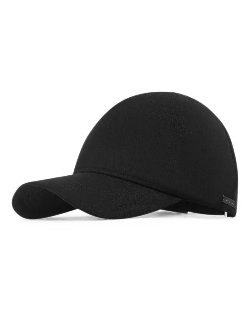 Heliot Emil logo-plaque baseball cap - Schwarz Schwarz