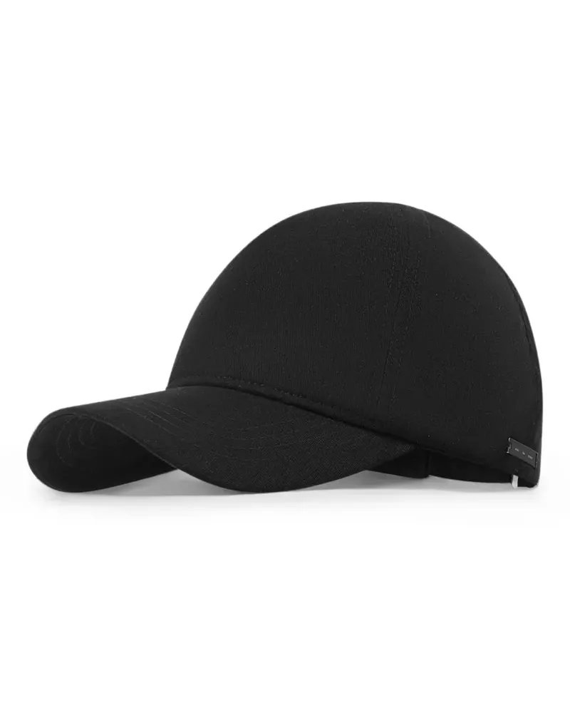 Heliot Emil logo-plaque baseball cap - Schwarz Schwarz