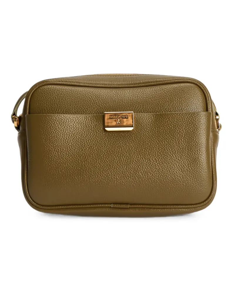 Patrizia Pepe All Day logo-plaque grained cross body bag - Grün Grün