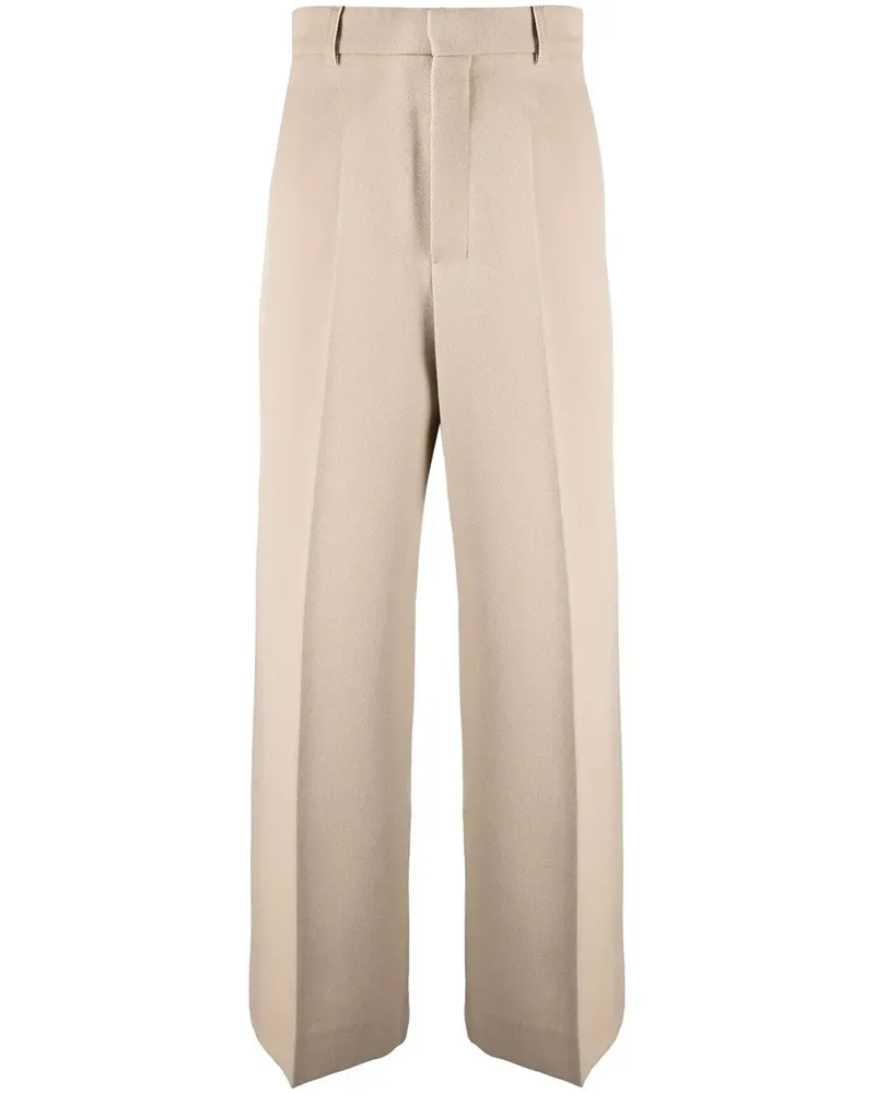 AMI Paris Palazzohose mit hohem Bund - Nude Nude