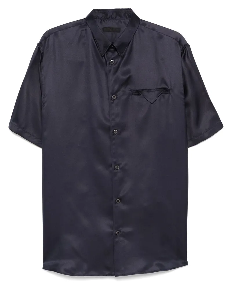 Prada Hemd aus Seide - Blau Blau
