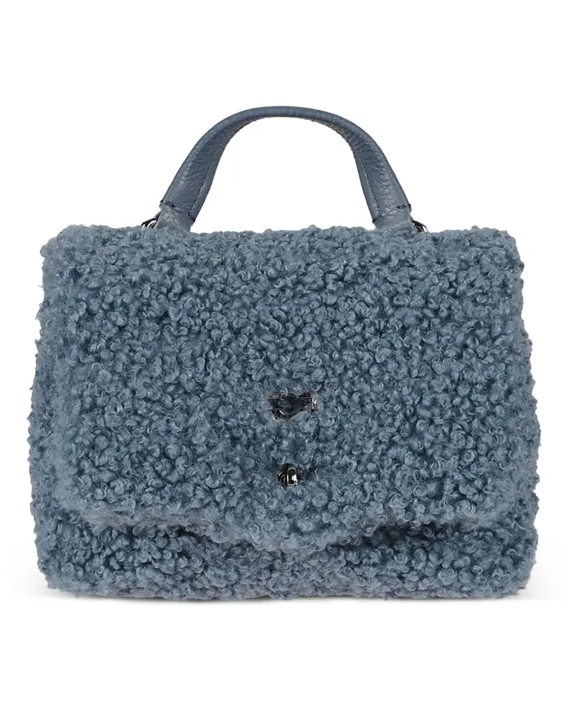Zanellato Postina Tote Bag mit Shearling-Henkel - Blau Blau