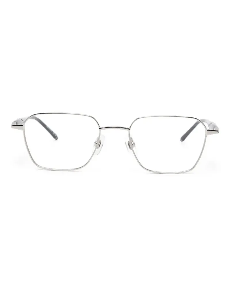 Montblanc Brille mit eckigem Gestell - Silber Silber