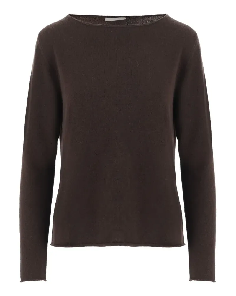 ALLUDE round-neck cashmere sweater - Braun Braun