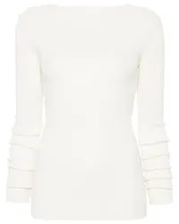 Rick Owens Gerippter Strickpullover Nude