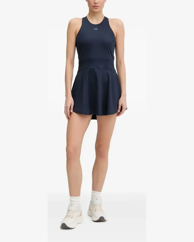 adidas logo-print racerback tennis mini dress - Blau Blau