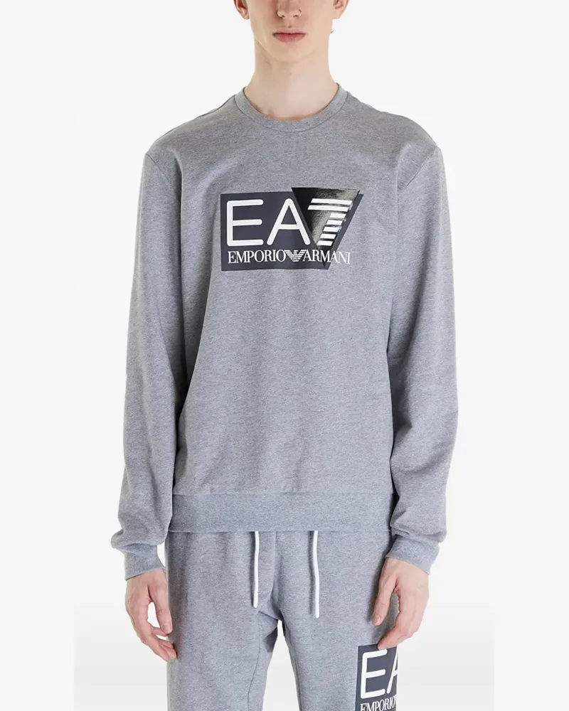 EA7 logo-print sweatshirt - Grau Grau