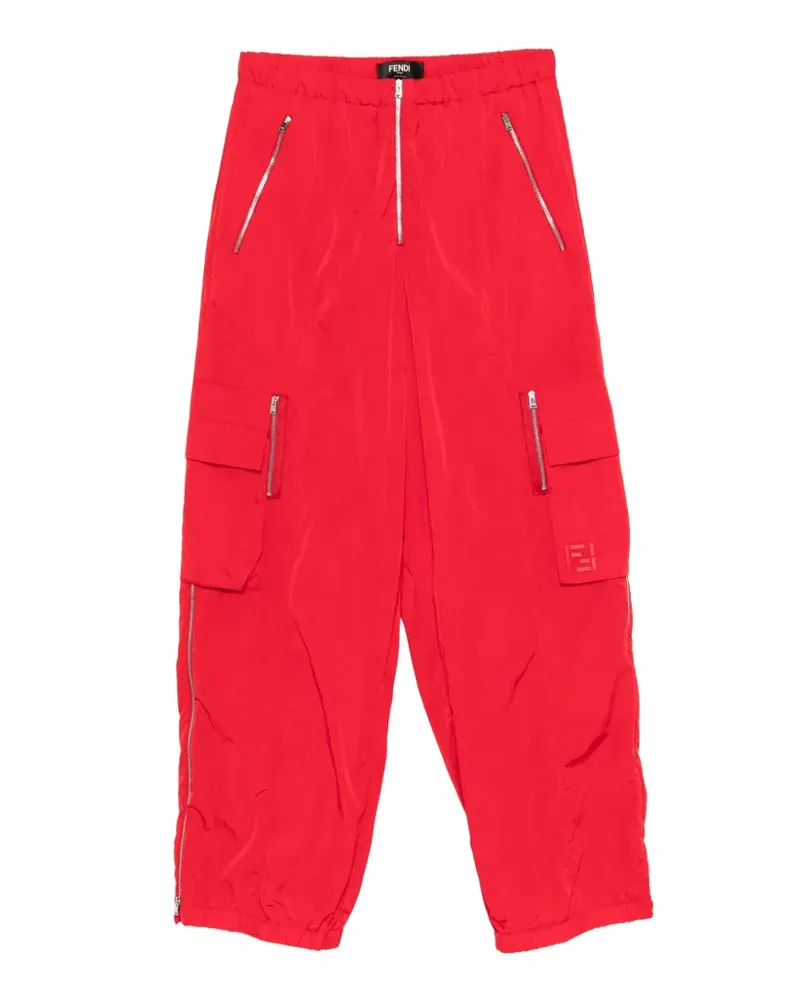 Fendi zip-pocket trousers - Rot Rot