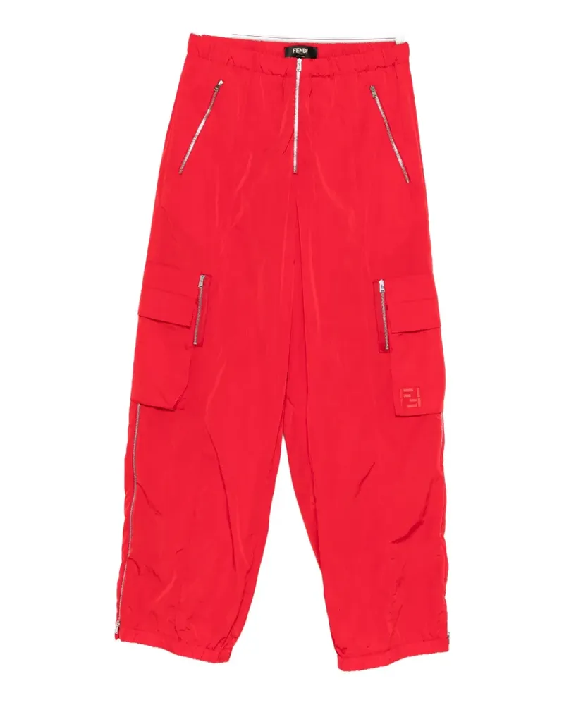 Fendi zip-pocket trousers - Rot Rot