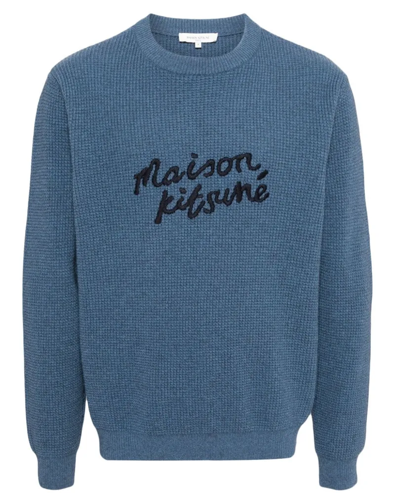 Kitsuné Handwriting Pullover - Blau Blau