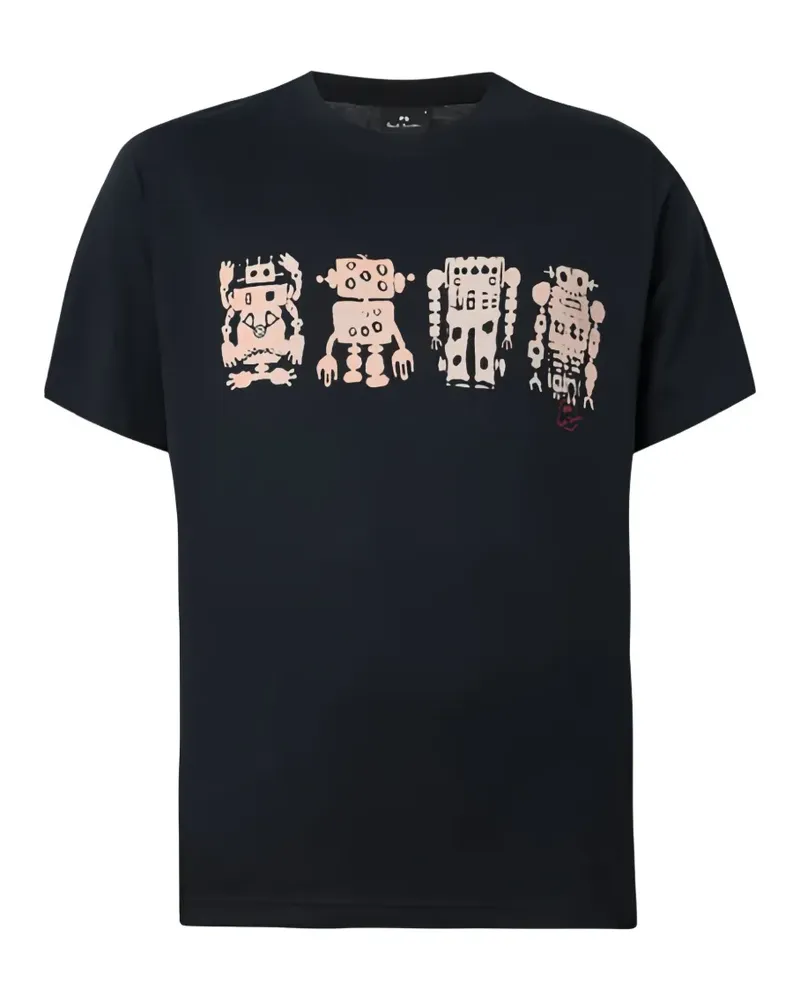 Paul Smith robot-print T-shirt - Blau Blau