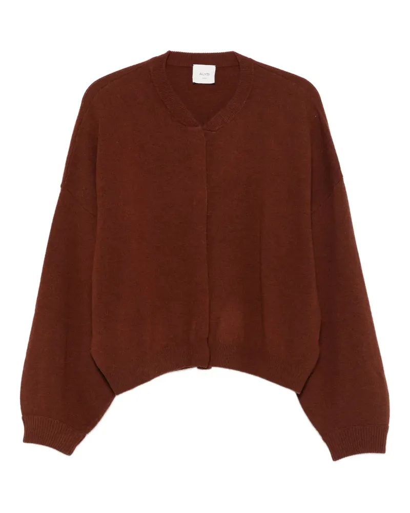 ALYSI Geknöpfter Cardigan - Braun Braun