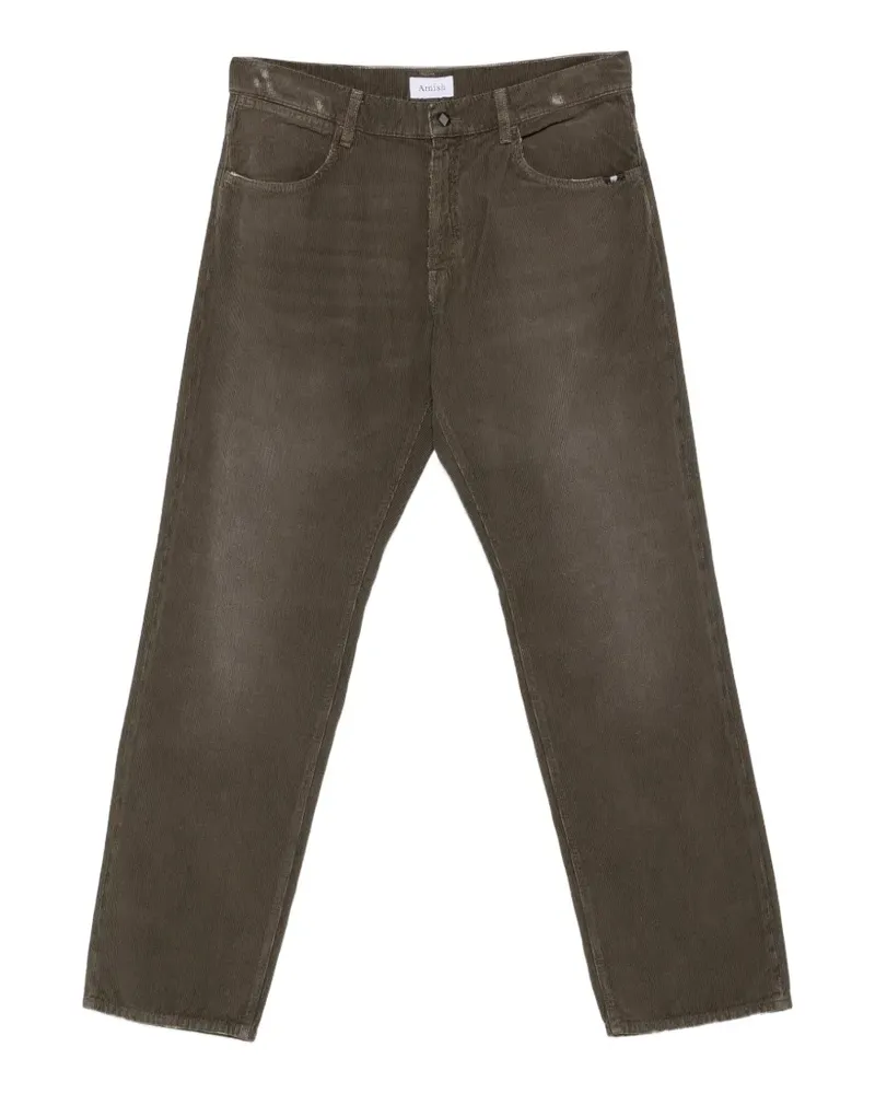 Amish Gerade James Cordhose - Grün Grün