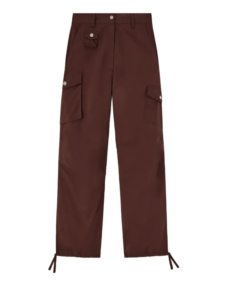 Ganni Cargohose mit Kordelzug - Braun Braun