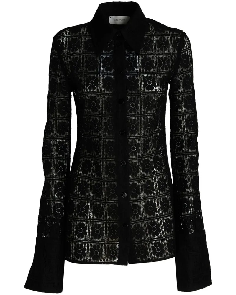 SPORTMAX Sava Hemd - Schwarz Schwarz