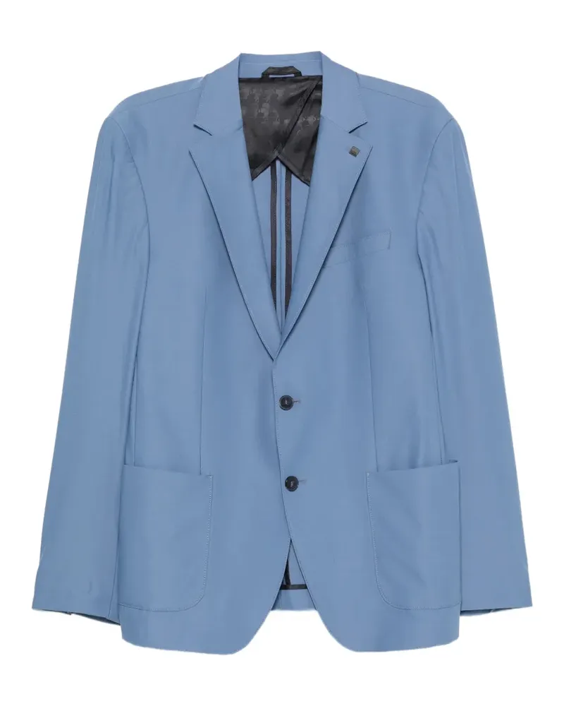 Karl Lagerfeld Smart notch-lapel single-breasted blazer - Blau Blau