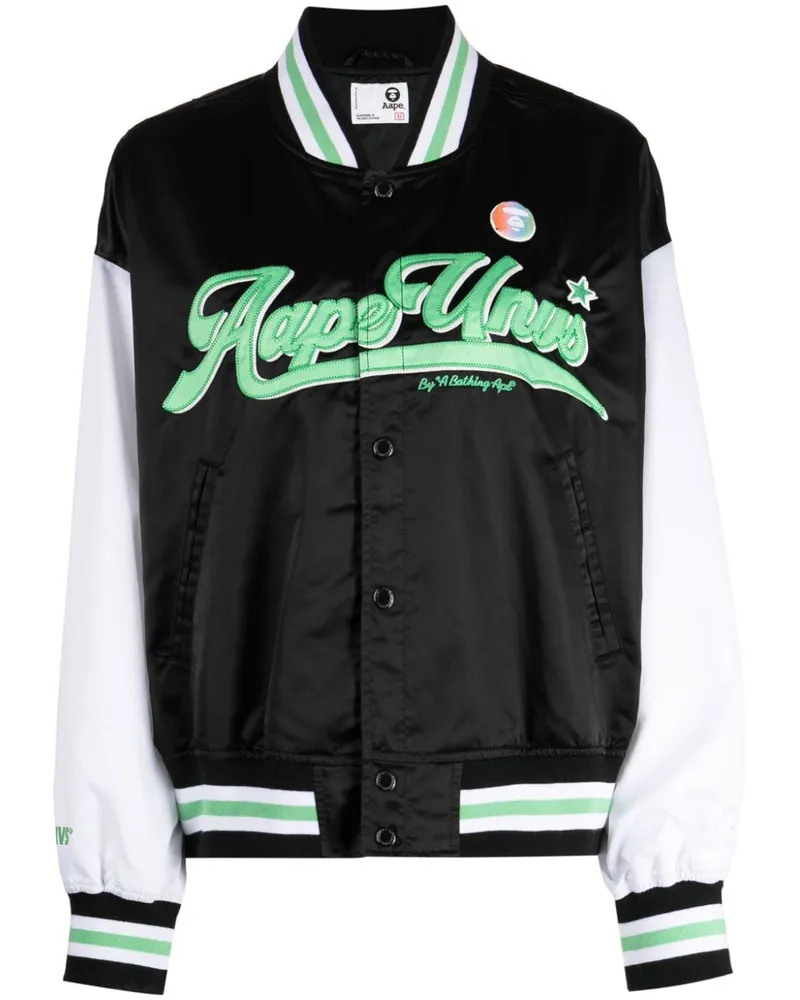 BAPE Jacke mit Logo Schwarz