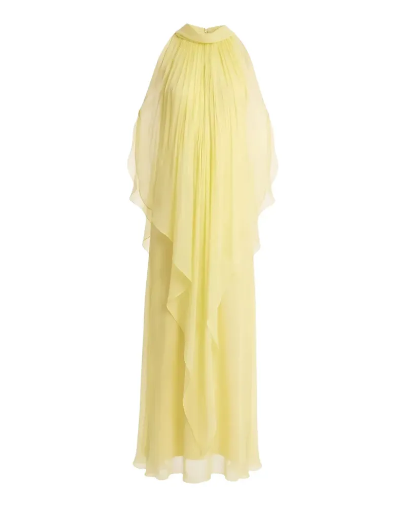 Irina Schrotter Farah pleated maxi dress - Gelb Gelb