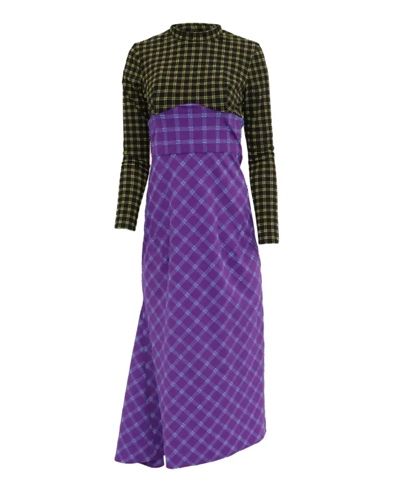 Rachel Comey Converge check-print dress - Violett Violett