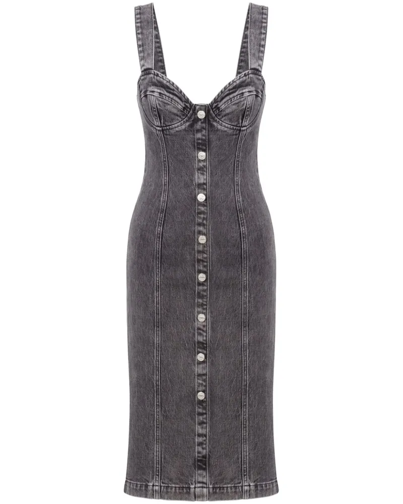 Moschino Midikleid aus Denim - Grau Grau