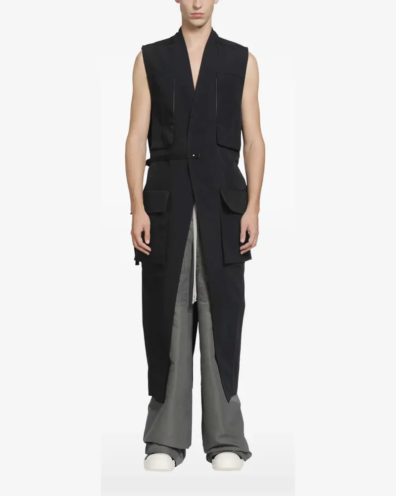 Rick Owens Tower Lab cargo vest - Schwarz Schwarz