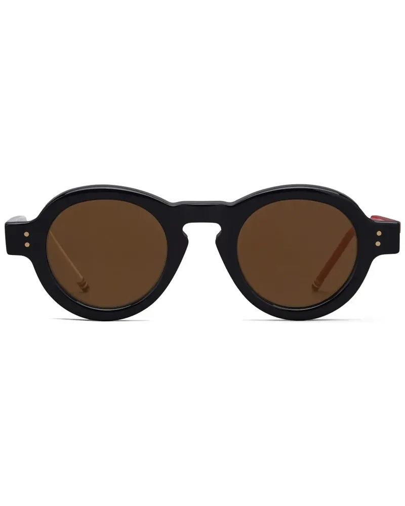 Thom Browne Sonnenbrille mit rundem Gestell - Blau Blau
