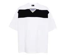 Jersey-T-Shirt mit Streifendetail