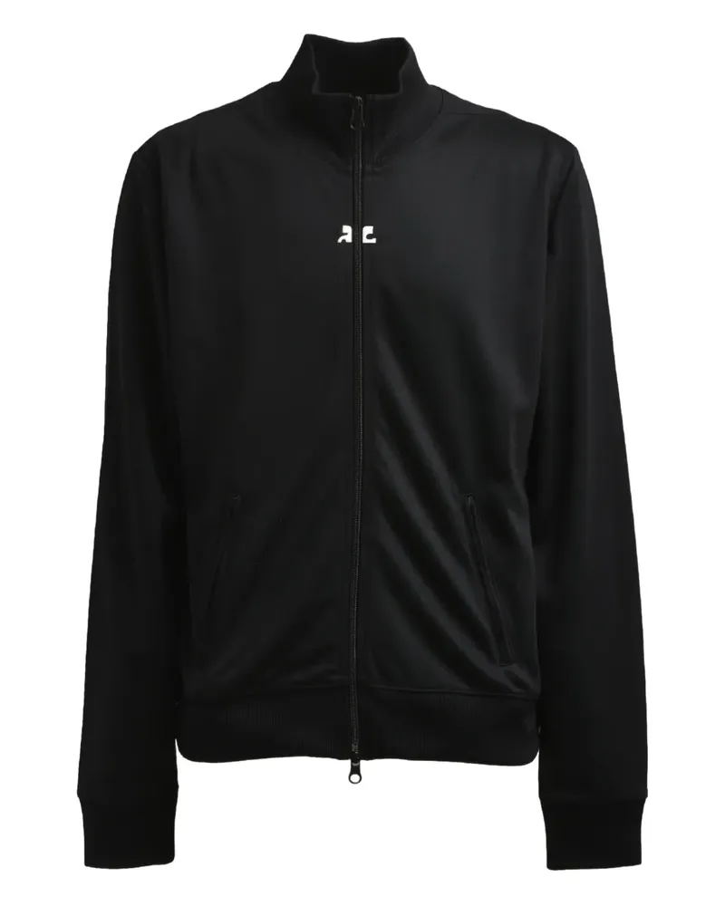 Courrèges Sportjacke mit Reißverschluss - Schwarz Schwarz