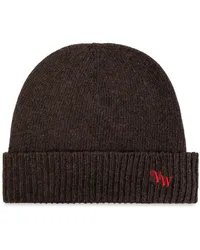 Vivienne Westwood Kaschmir-Beanie mit Logo-Stickerei Braun