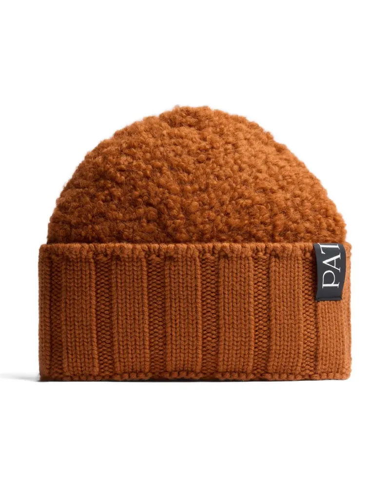 Patou Gerippte Beanie aus Bouclé - Braun Braun