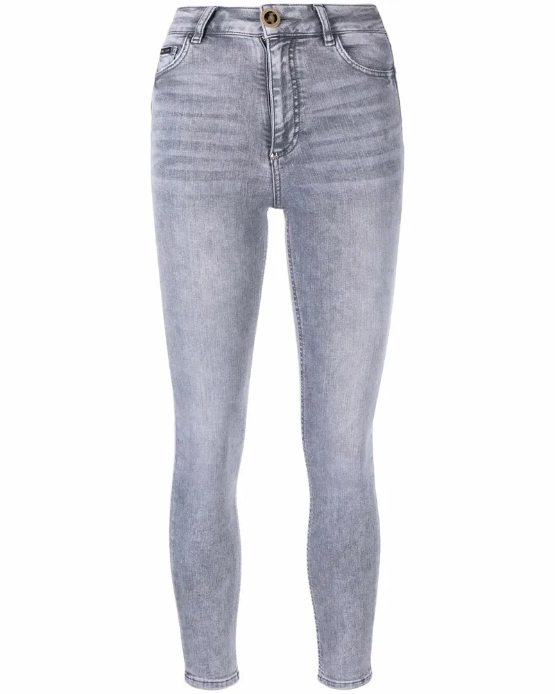 Philipp Plein Skinny-Jeans im Cropped-Design - Grau Grau