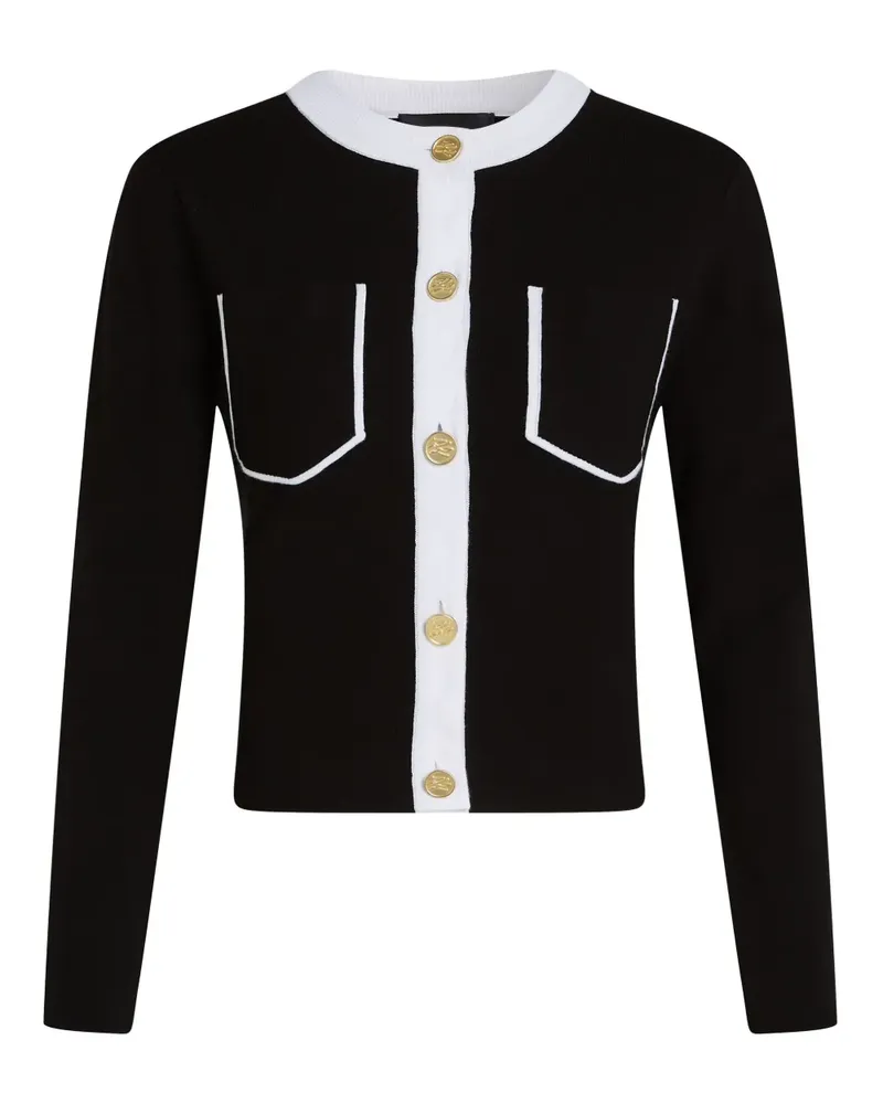 Karl Lagerfeld Cardigan mit Paspeln - Schwarz Schwarz