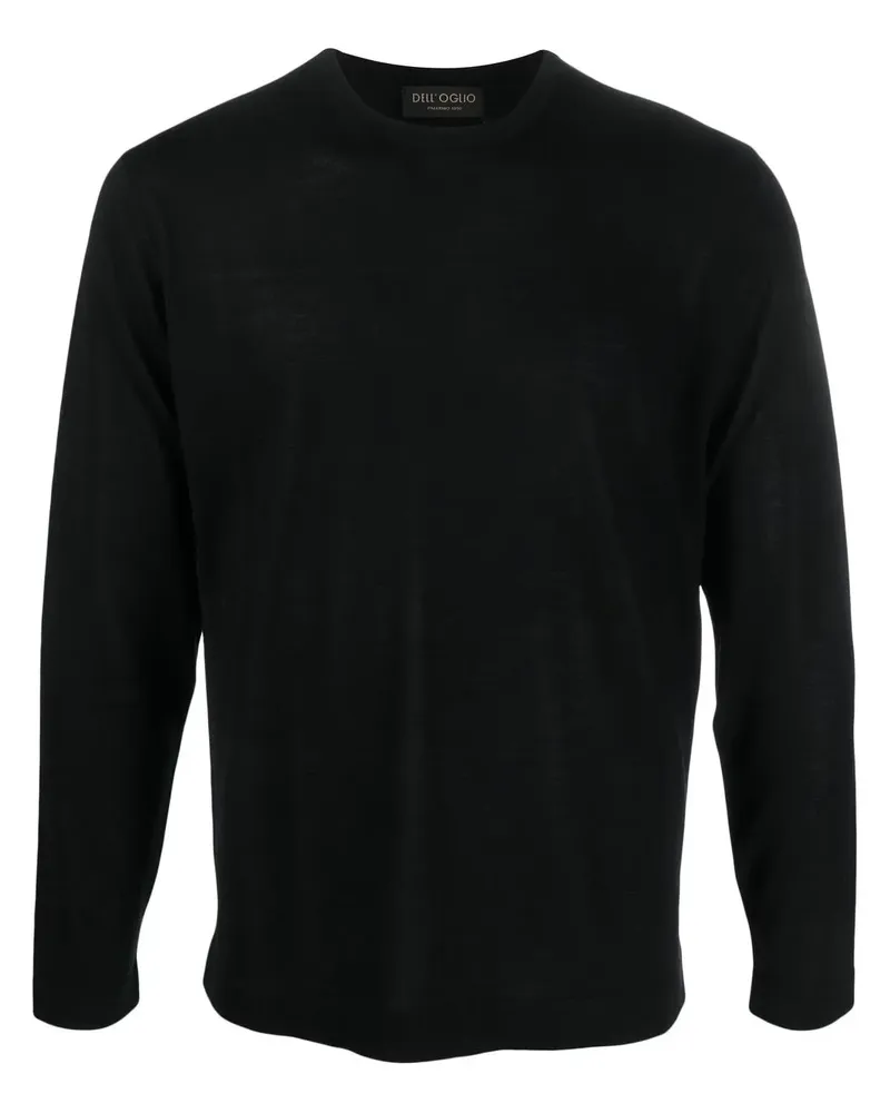 Dell'oglio Fein gestrickter Pullover - Schwarz Schwarz