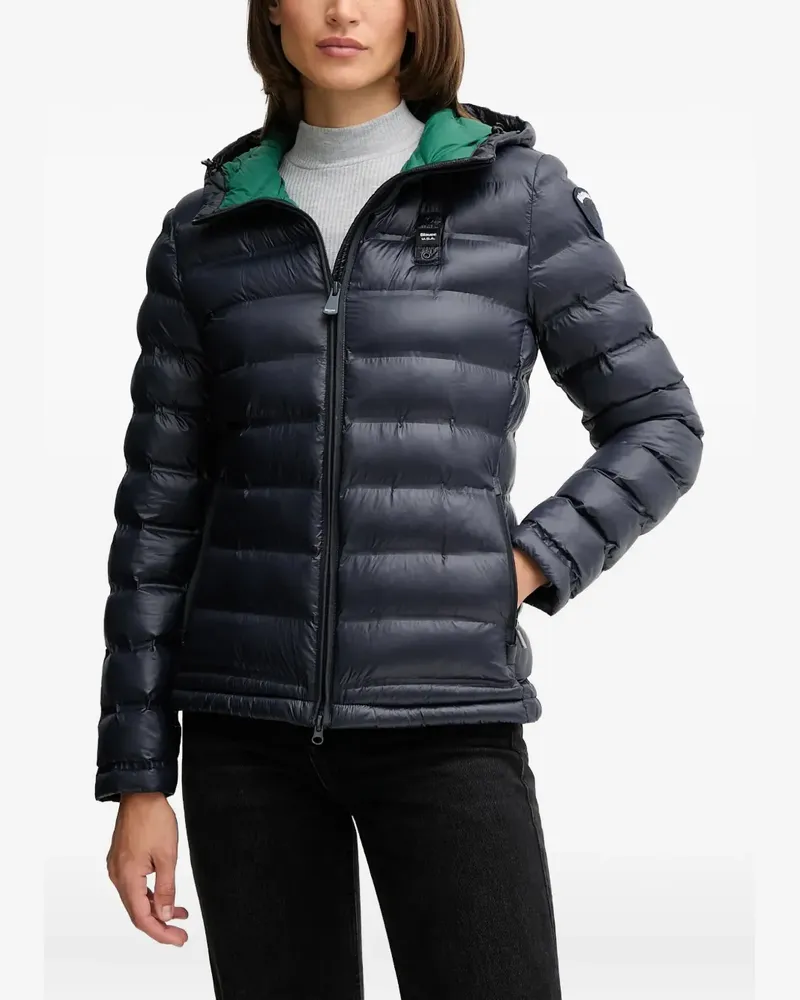 Blauer hooded-neckline padded jacket Blau