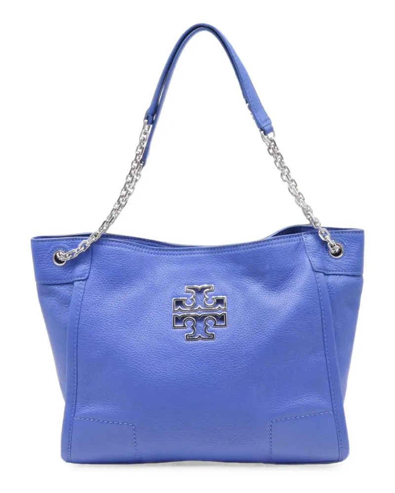 Tory Burch Britten Tote Bag mit Kette - Blau Blau
