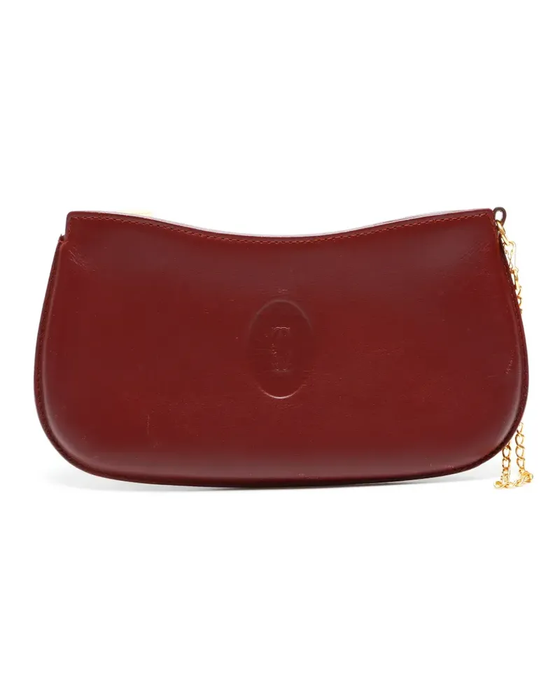 Cartier Mustodo Clutch mit Kette - Rot Rot