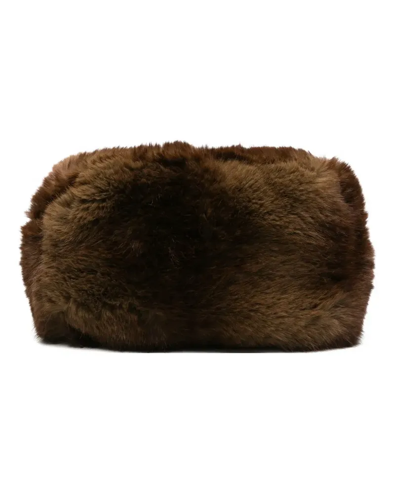 APPARIS Jumbo Mink Noor Clutch - Braun Braun