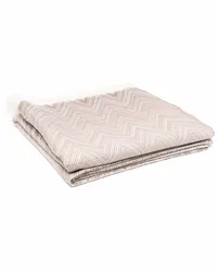 Missoni Home Decke mit Zickzackmuster Nude