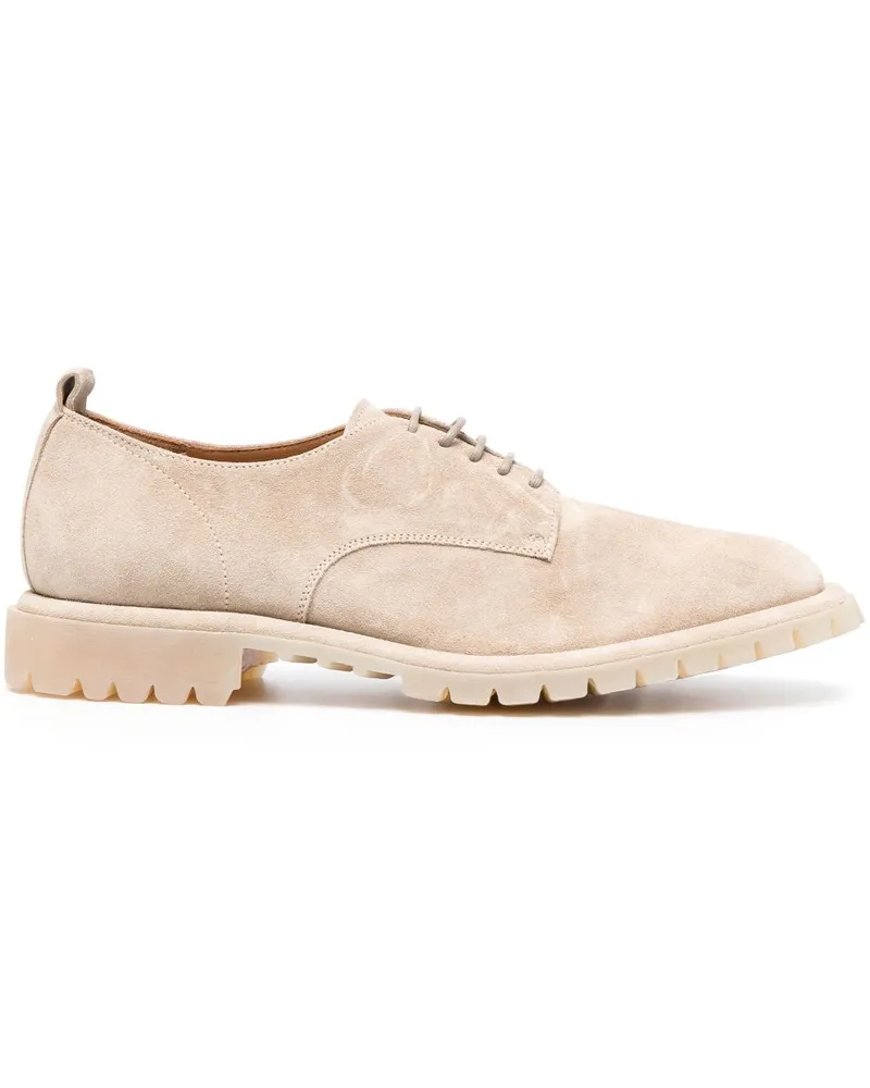 Officine Creative Italia Derby-Schuhe aus Wildleder - Nude Nude
