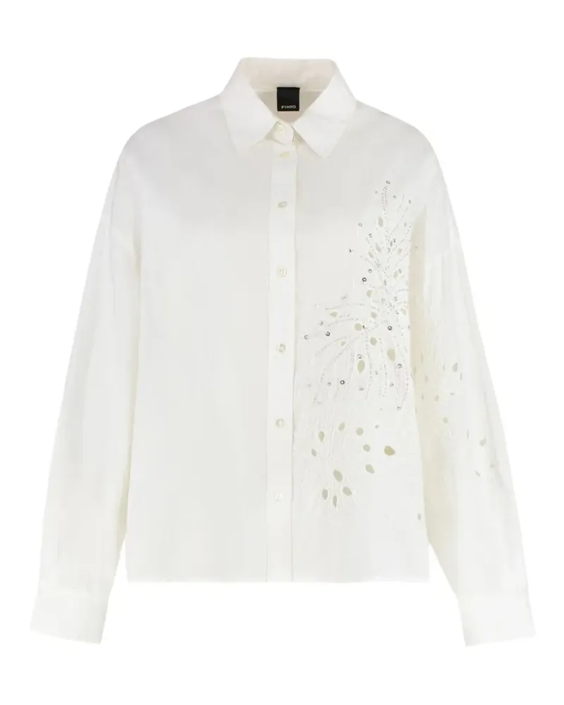 Pinko Centoundici Hemd mit Cut-Out - Weiß Weiß