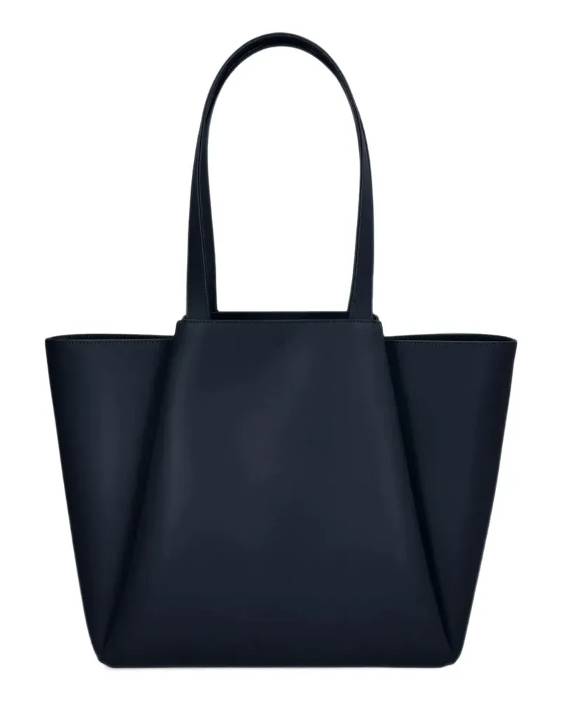 KAAI Große Pyramid Tote Bag aus Leder - Blau Blau