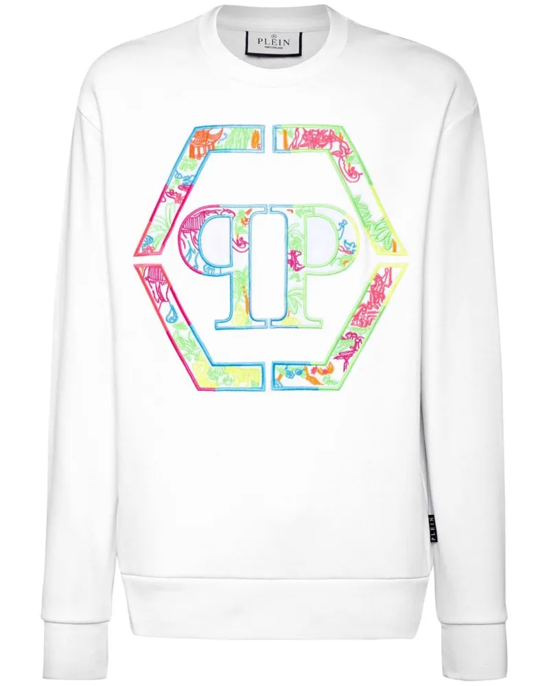 Philipp Plein Sweatshirt mit tiefen Schultern - Weiß Weiß
